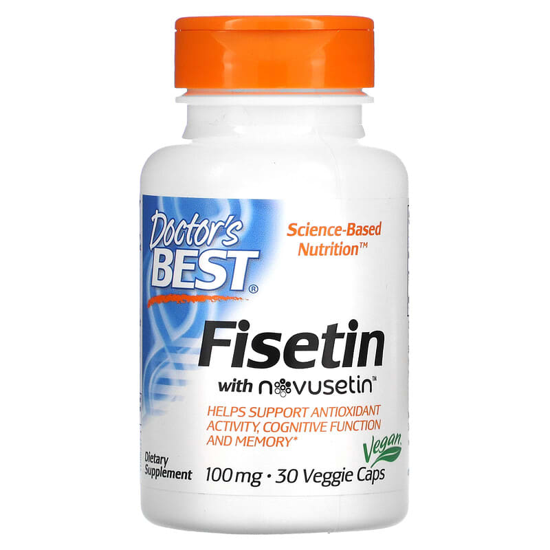 Doctor's Best Fisetin with Novusetin 100 mg 30 Veggie Caps 753950002272