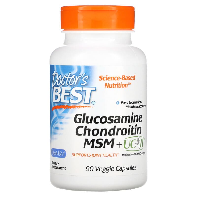 Doctor's Best Glucosamine Chondroitin MSM + UCII 90 Veggie Capsule 753950005921