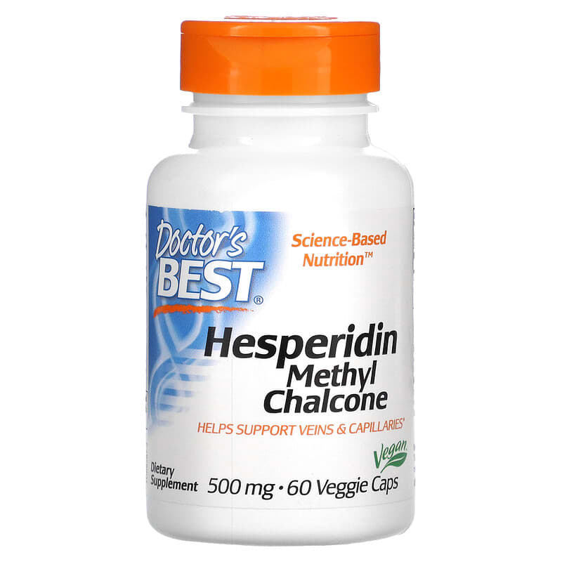 Doctor's Best Hesperidin Methyl Chalcone 500 mg 60 Veggie Caps 753950002876