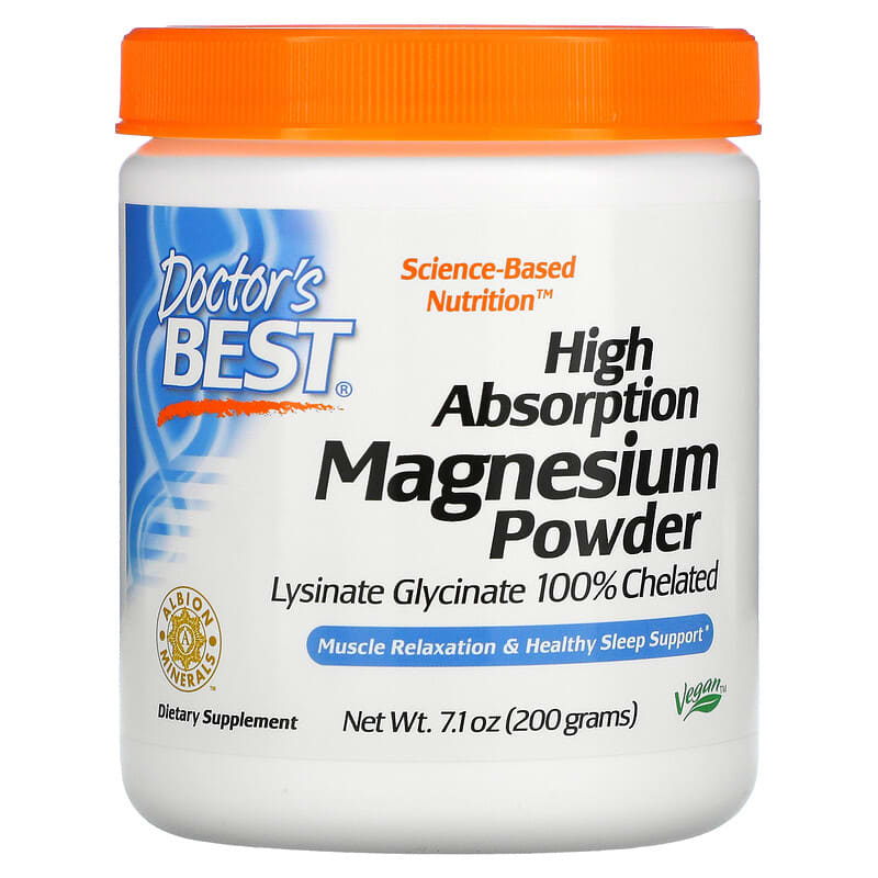 Doctor's Best High Absorption Magnesium Powder 7.1 oz (200 g) 753950004085