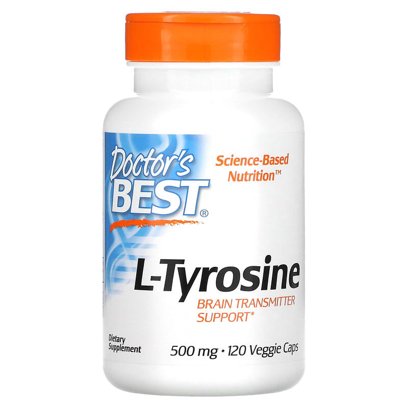 Doctor's Best L-Tyrosine 500 mg 120 Veggie Caps 753950003163