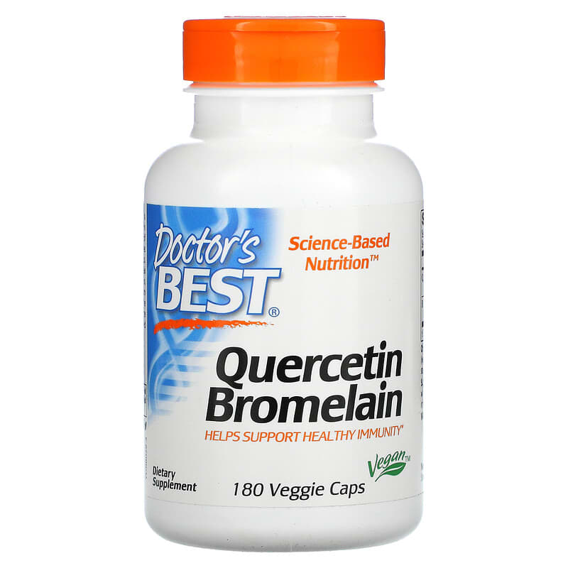 Doctor's Best Quercetin Bromelain 180 Veggie Caps 753950000292