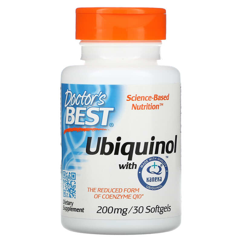 Doctor's Best Ubiquinol with Kaneka 200 mg 30 Softgels 753950002746