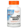 Doctor's Best Vitamin D3 25 mcg (1,000 IU) 180 Softgels 753950002098