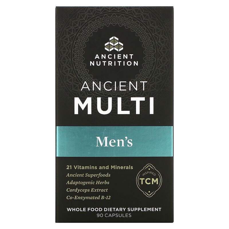 Dr. Axe/Ancient Nutrition Ancient Multi Men's 90 Capsules 816401023230