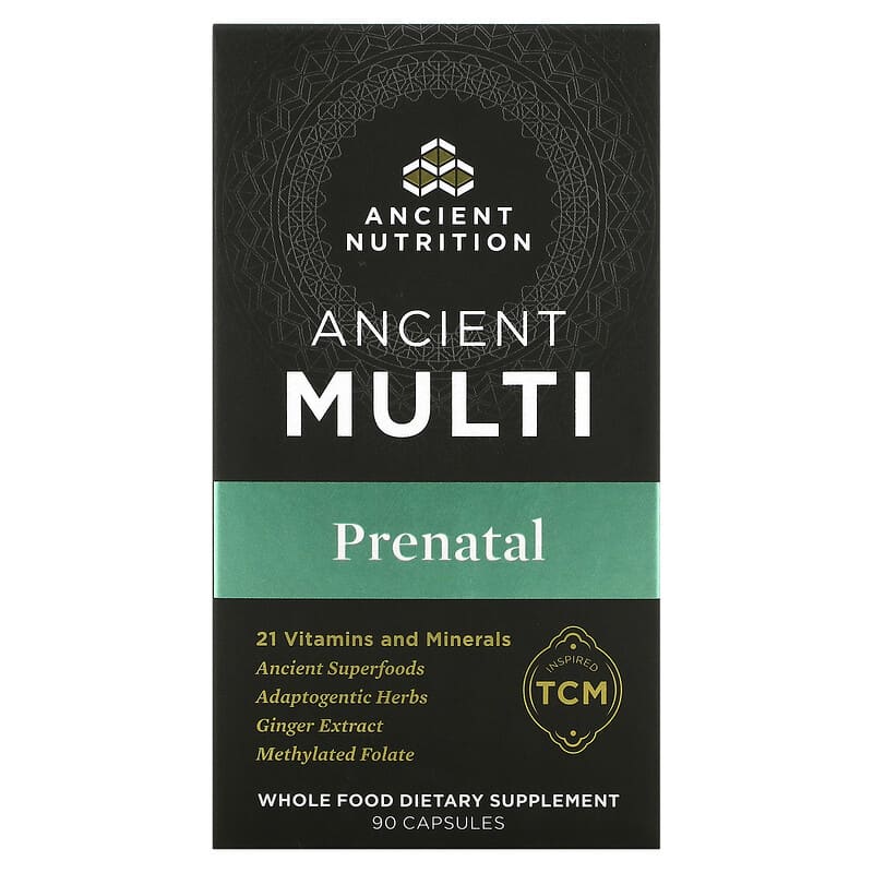 Dr. Axe/Ancient Nutrition Ancient Multi Prenatal 90 Capsules 816401023346
