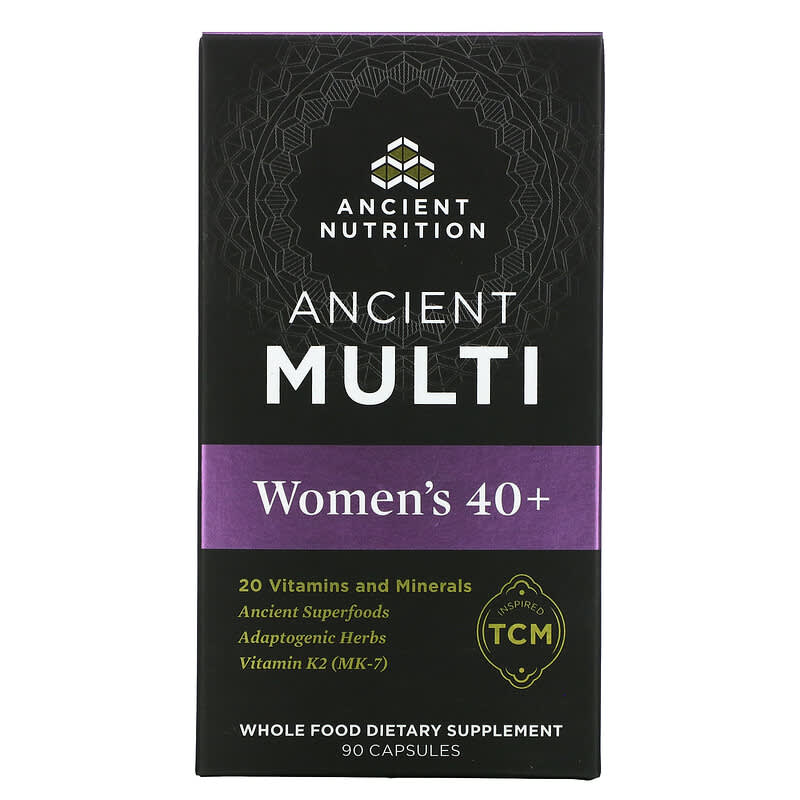 Dr. Axe/Ancient Nutrition Ancient Multi Women's 40+ 90 Capsules 816401023339