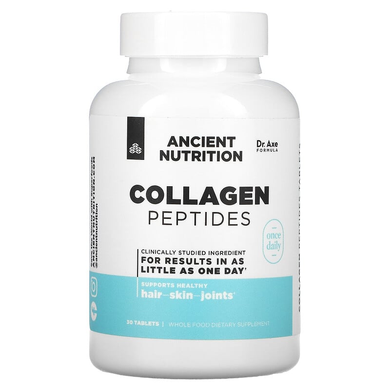 Dr. Axe/Ancient Nutrition Collagen Peptides 30 Tablets 816401025708