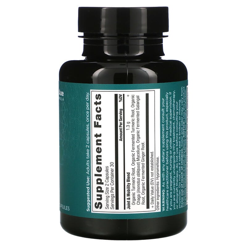 Dr. Axe / Ancient Nutrition, Joint + Mobility Support, 60 Capsules 816401025562