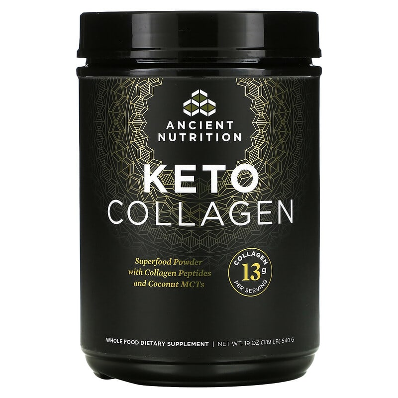 Dr. Axe/Ancient Nutrition Keto Collagen 1.19 lb (540 g) 816401021137