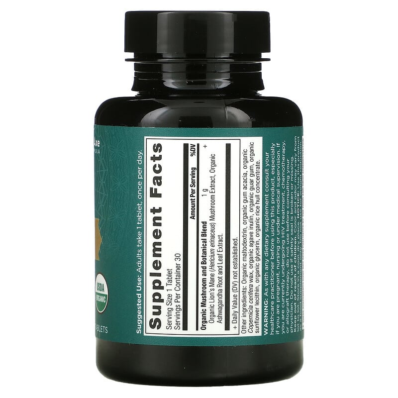 Dr. Axe / Ancient Nutrition, Lion's Mane, Mental Clarity And Concentration, 30 Tablets 816401025524