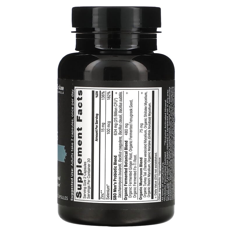 Dr. Axe / Ancient Nutrition, Men's SBO Probiotics, 25 Billion CFU, 60 Capsules 816401025401
