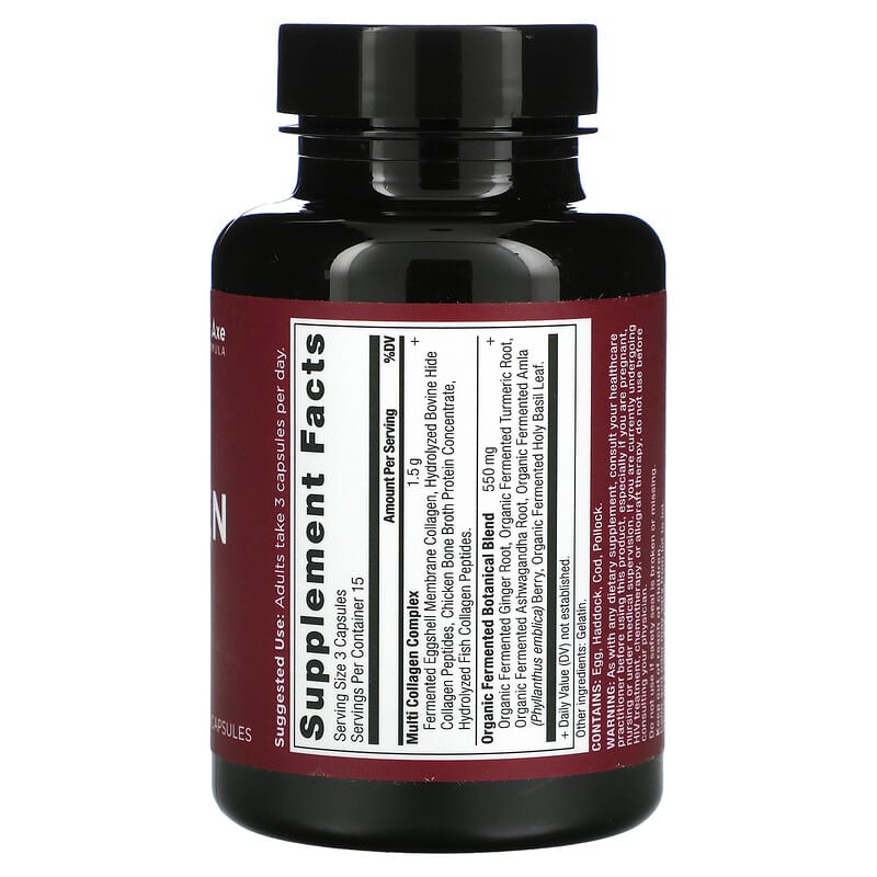 Dr. Axe / Ancient Nutrition, Multi Collagen, 45 Capsules 816401024510