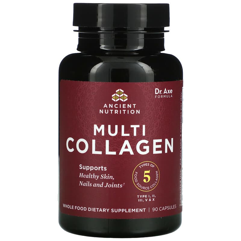 Dr. Axe/Ancient Nutrition Multi Collagen 90 Capsules 858109006214