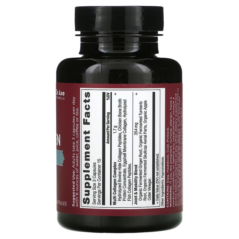 Dr. Axe / Ancient Nutrition, Multi Collagen, Joint + Mobility, 45 Capsules 816401025159