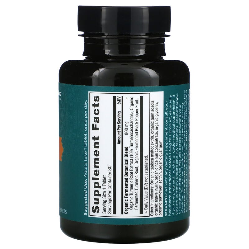 Dr. Axe / Ancient Nutrition, Turmeric, Once Daily, 30 Tablets 816401025463