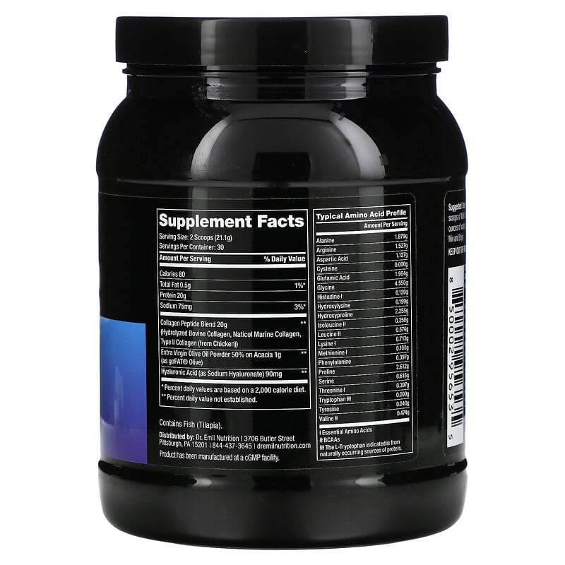 Dr Emil Nutrition, Multi Collagen Peptides Plus, Unflavored, 663 g 850002956535