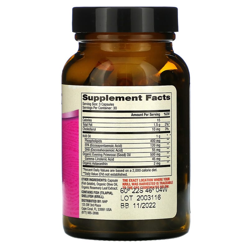 Dr. Mercola, Antarctic Krill Oil for Women, 90 Capsules 813006010283