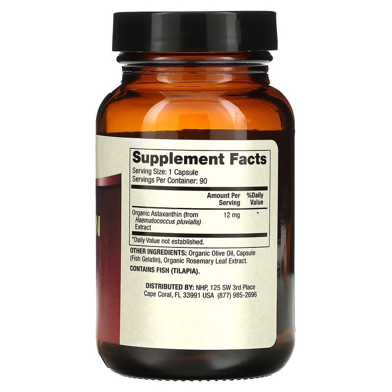 Dr. Mercola, Astaxanthin, 12 mg, 90 Capsules 810487031295