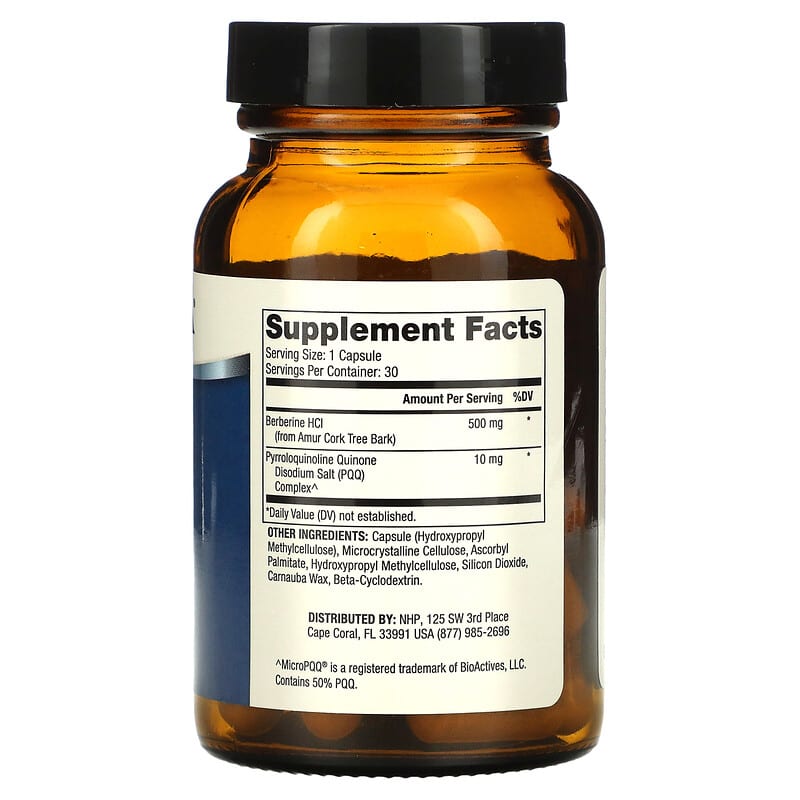 Dr. Mercola, Berberine and MicroPQQ Advanced, 30 Capsules 813006018463