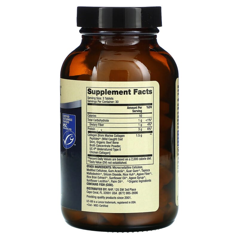 Dr. Mercola, Collagen Complex, Type I, II & III, 90 Tablets 810487038386