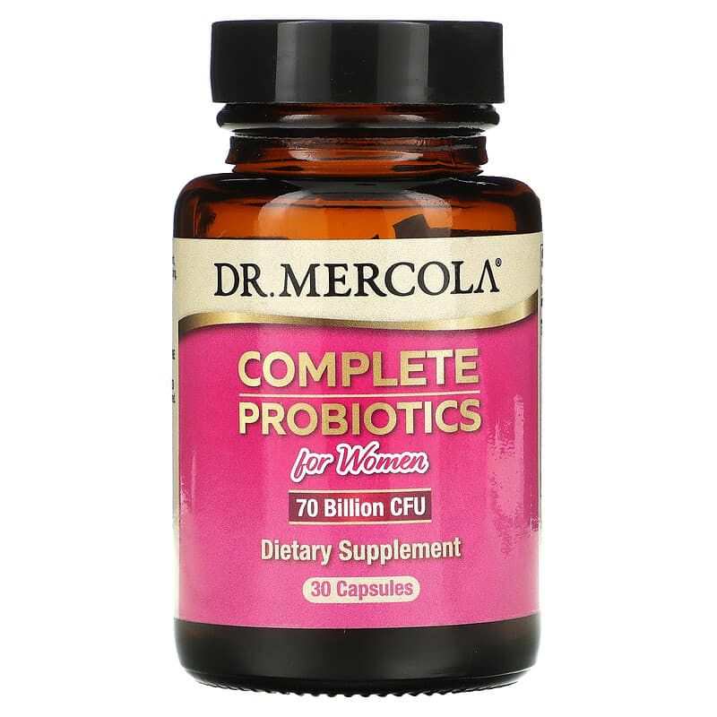 Dr. Mercola Complete Probiotics for Women 70 Billion CFU 30 Capsules 813006019125