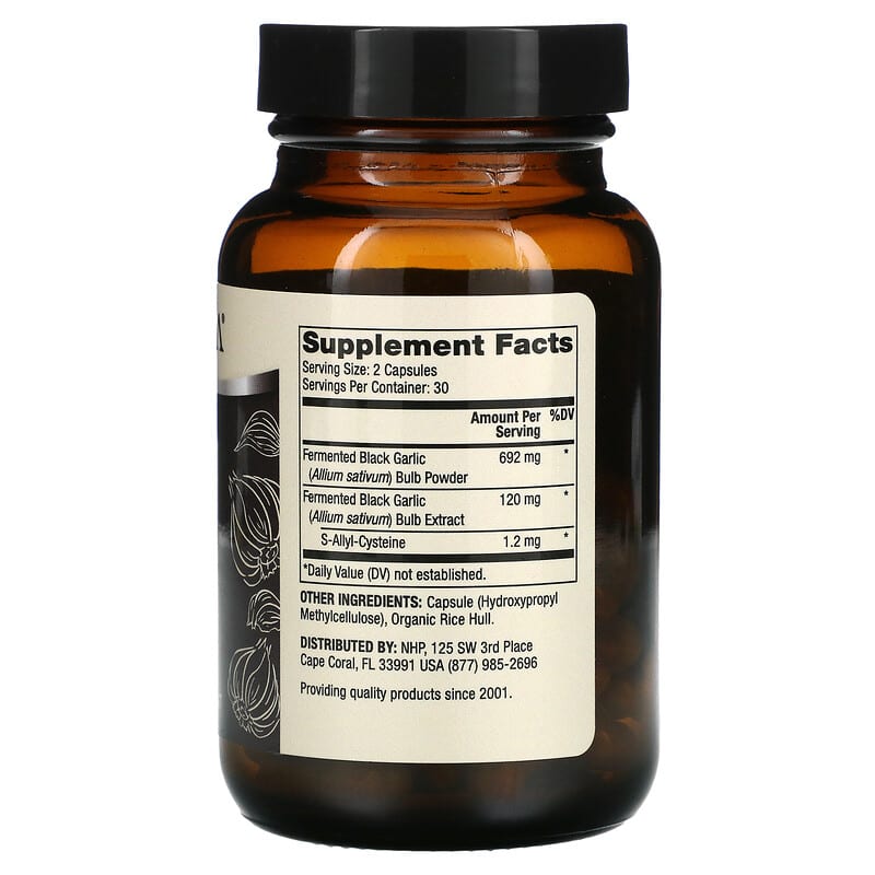 Dr. Mercola, Fermented Black Garlic, 60 Capsules 813006015820
