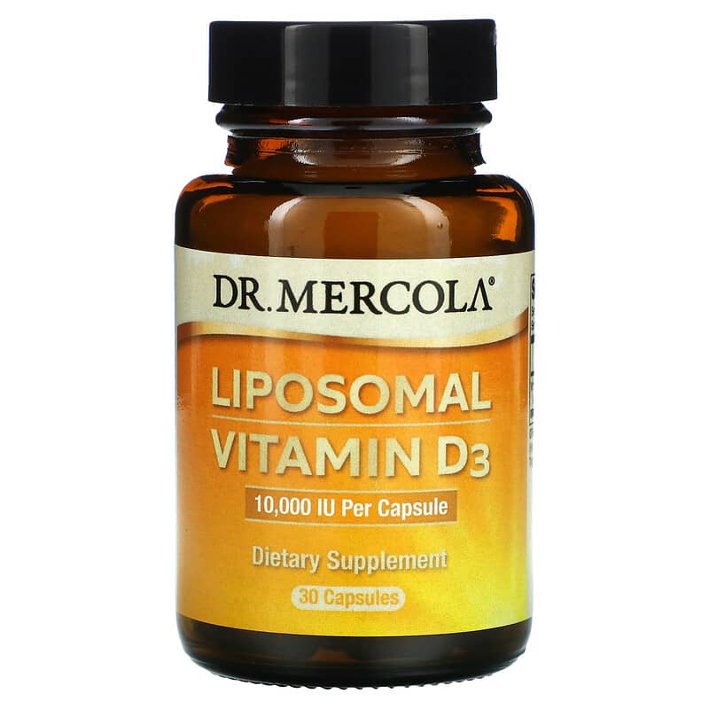 Dr. Mercola Liposomal Vitamin D3 10,000 IU 30 Capsules 810487031486