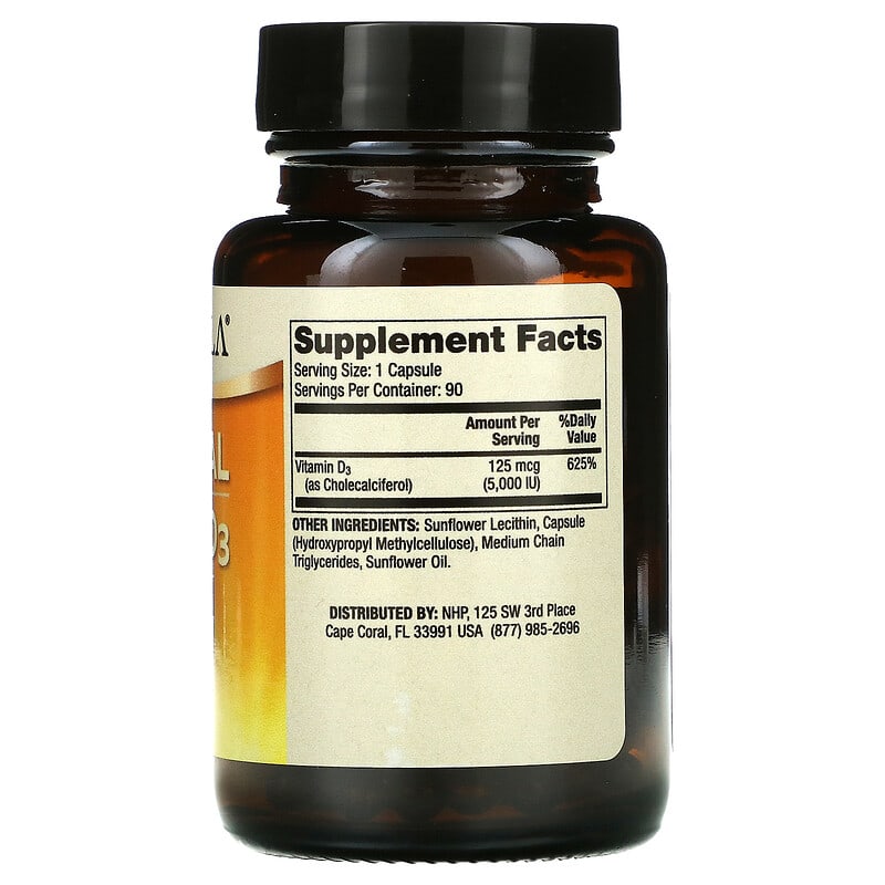 Dr. Mercola, Liposomal Vitamin D3, 5,000 IU, 90 Capsules 810487032001
