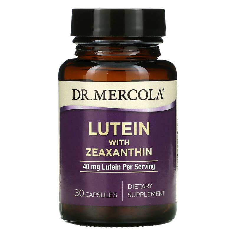 Dr. Mercola Lutein with Zeaxanthin 40 mg 30 Capsules 810487036610