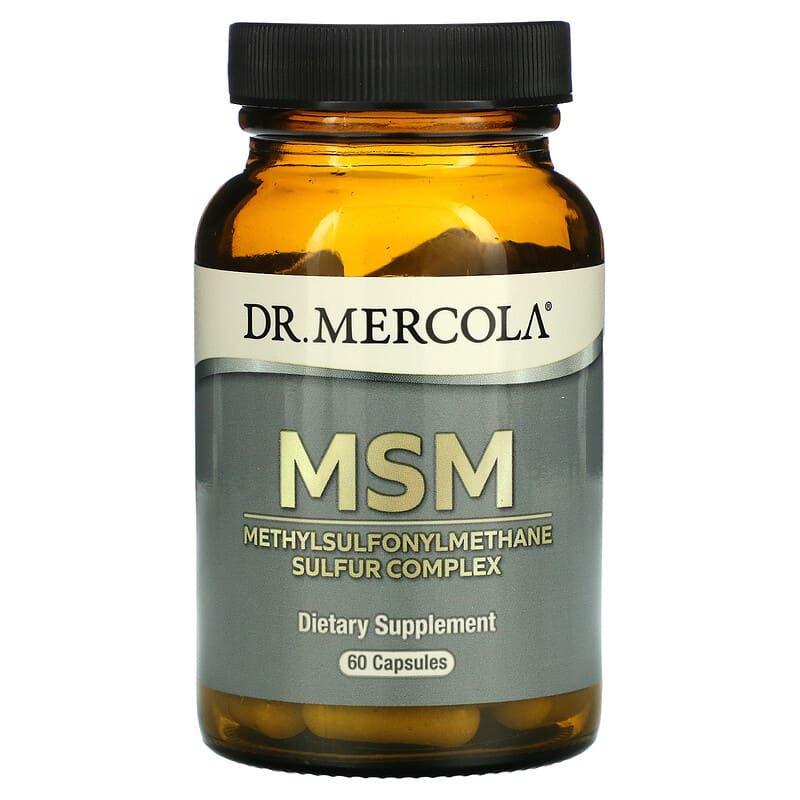 Dr. Mercola MSM Methylsulfonylmethane Sulfur Complex 60 Capsules 813006015004