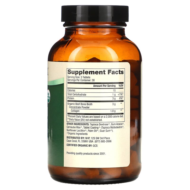 Dr. Mercola, Organic Bone Broth Collagen , 90 Tablets 810487031455