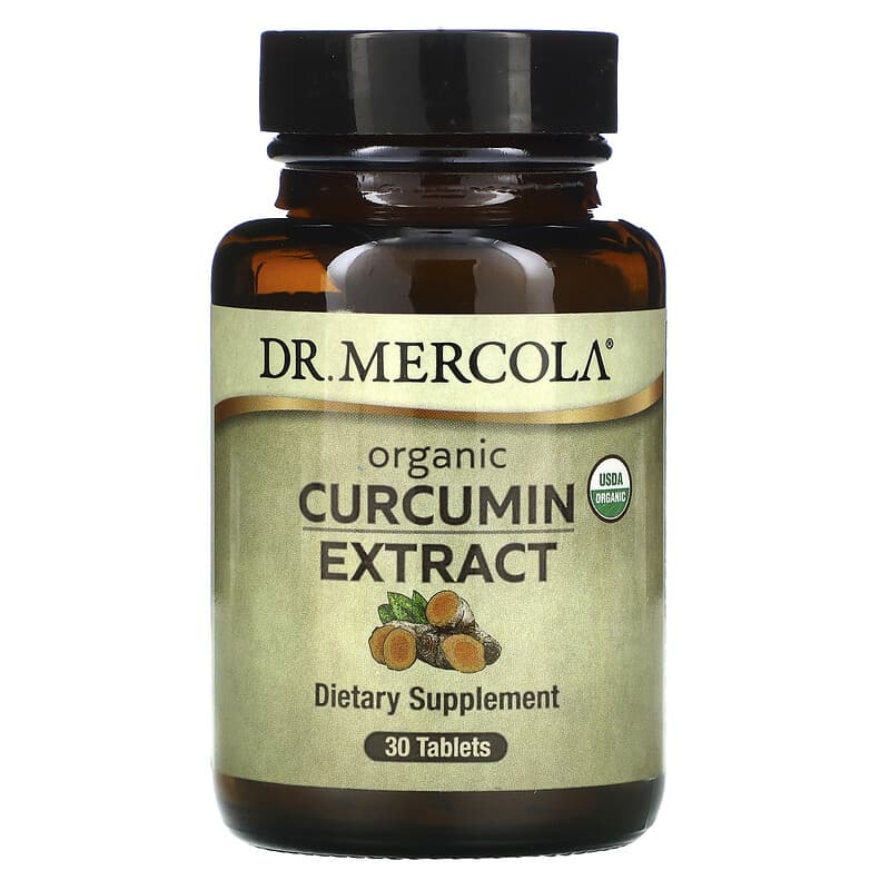 Dr. Mercola Organic Curcumin Extract 30 Tablets 810487033527