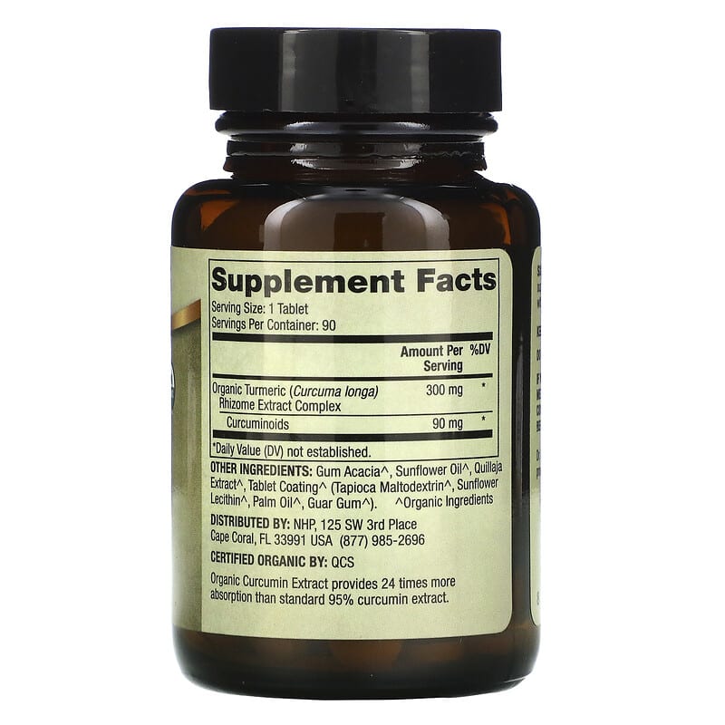 Dr. Mercola, Organic Curcumin Extract, 90 Tablets 810487033558