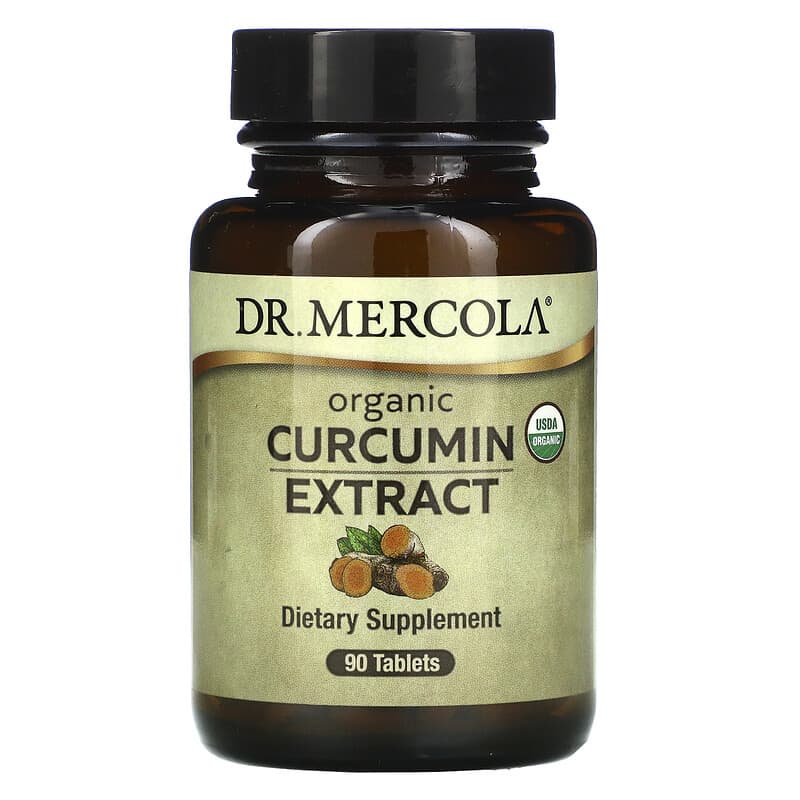 Dr. Mercola Organic Curcumin Extract 90 Tablets 810487033558