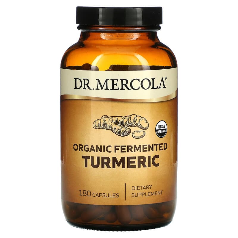 Dr. Mercola Organic Fermented Turmeric 180 Capsules 810487032377