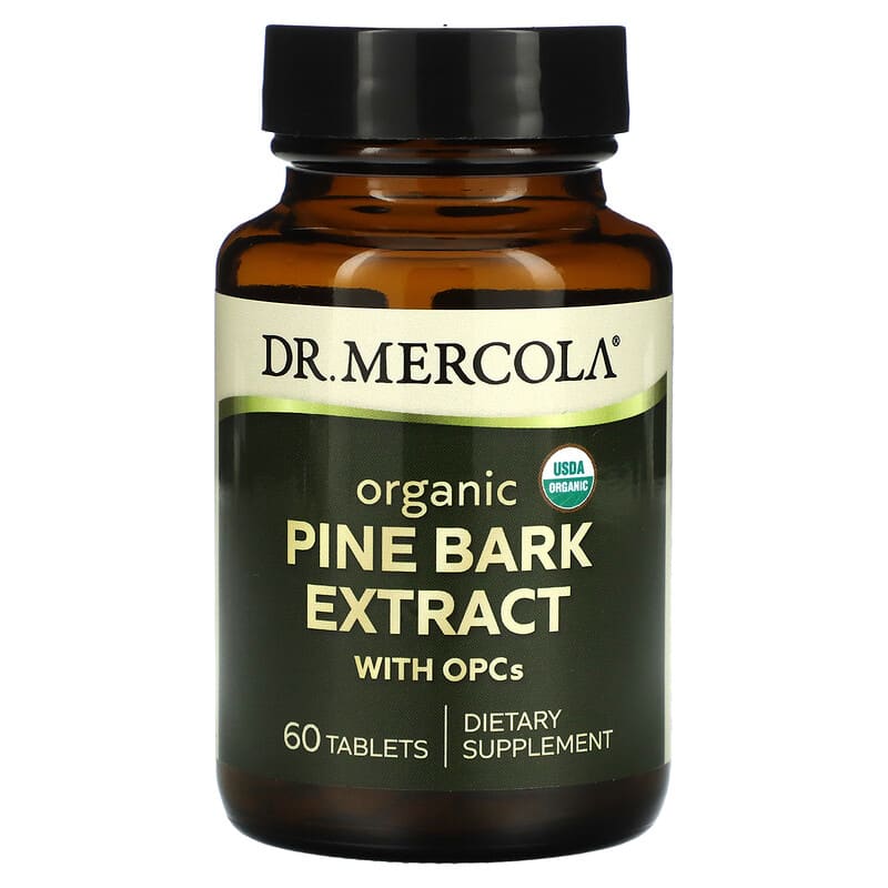 Dr. Mercola Organic Pine Bark Extract with OPCs 60 Tablets 810487039260