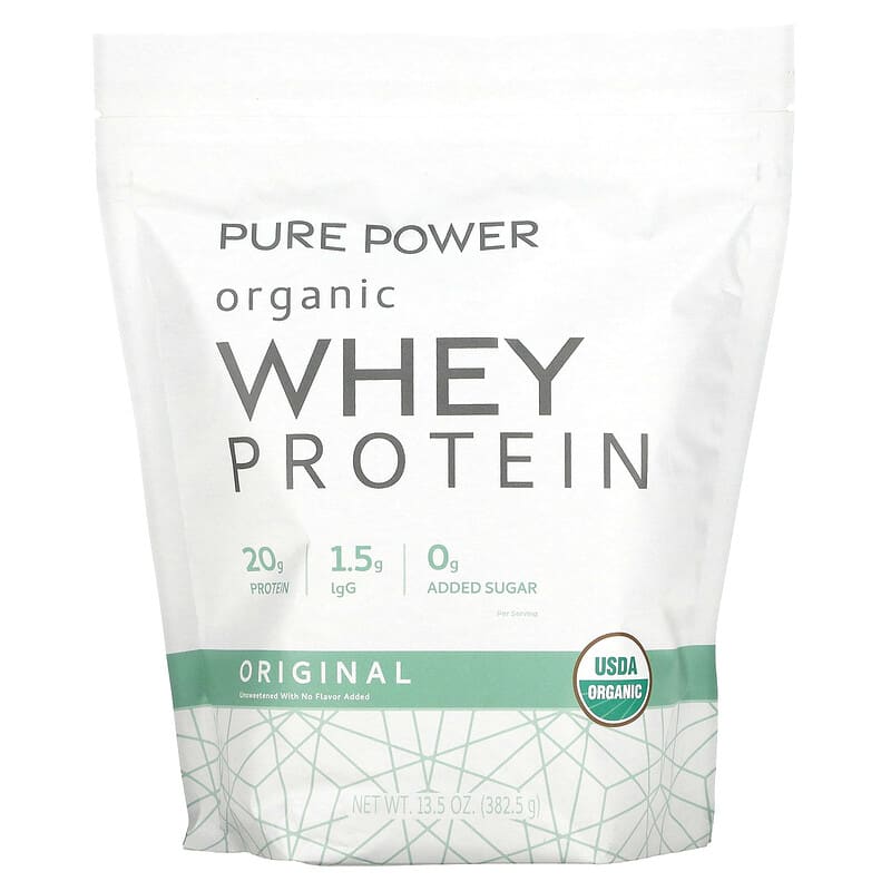Dr. Mercola Organic Whey Protein Pure Powder Original 13.5 oz (382.5 g) 810487032810