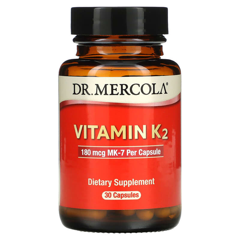 Dr. Mercola Vitamin K2 180 mcg 30 Capsules 813006011945