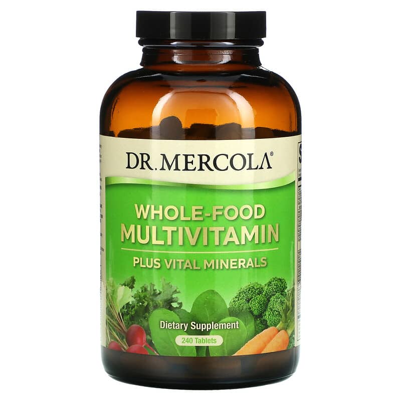 Dr. Mercola Whole-Food Multivitamin Plus Vital Minerals 240 Tablets 813006010351