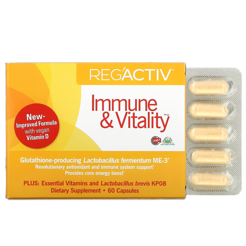 Dr. Ohhira's Essential Formulas Inc. Reg'Activ Immune & Vitality 60 Capsules 695927222026