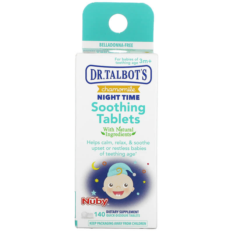 Dr. Talbot's Chamomile Night Time Soothing Tablets 3 m+ 140 Tablets 370797232404