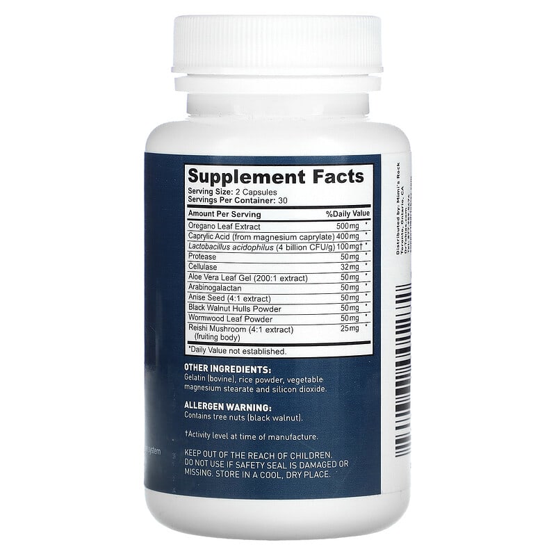 Dr. Tobias, Candida Support, 60 Capsules 842367001272