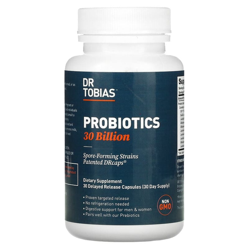 Dr. Tobias Probiotics 30 Billion 30 Delayed Release Capsules 842367001227