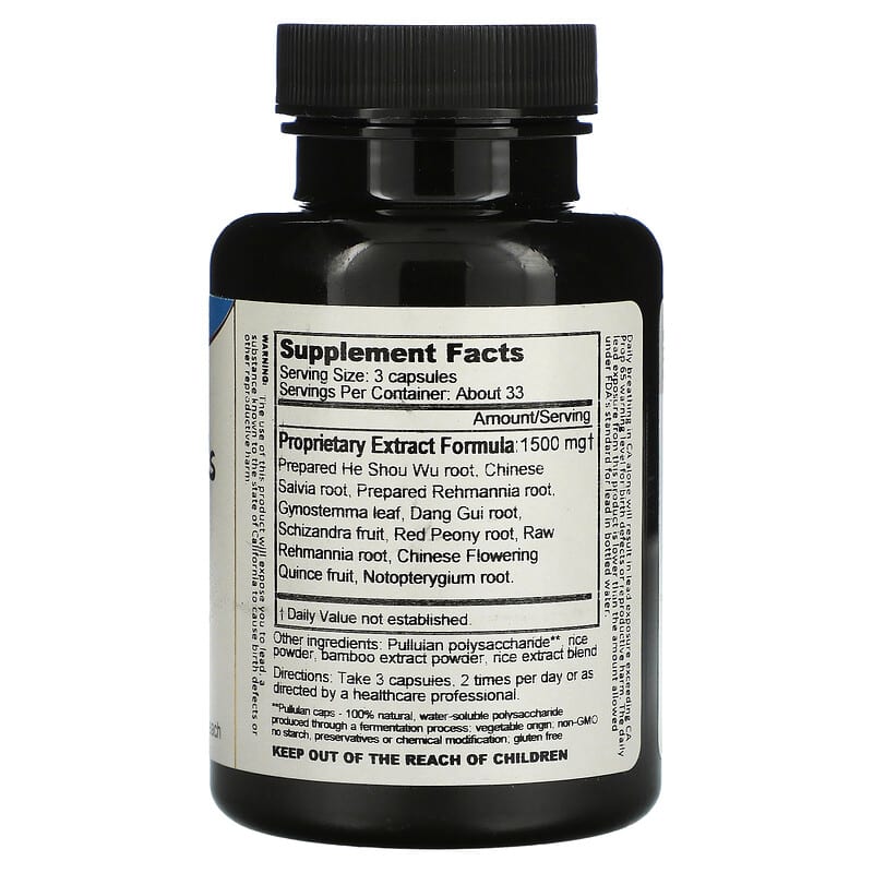 Dragon Herbs ( Ron Teeguarden ), Hair & Nails, 500 mg, 100 Vegetarian Capsules 679372002242