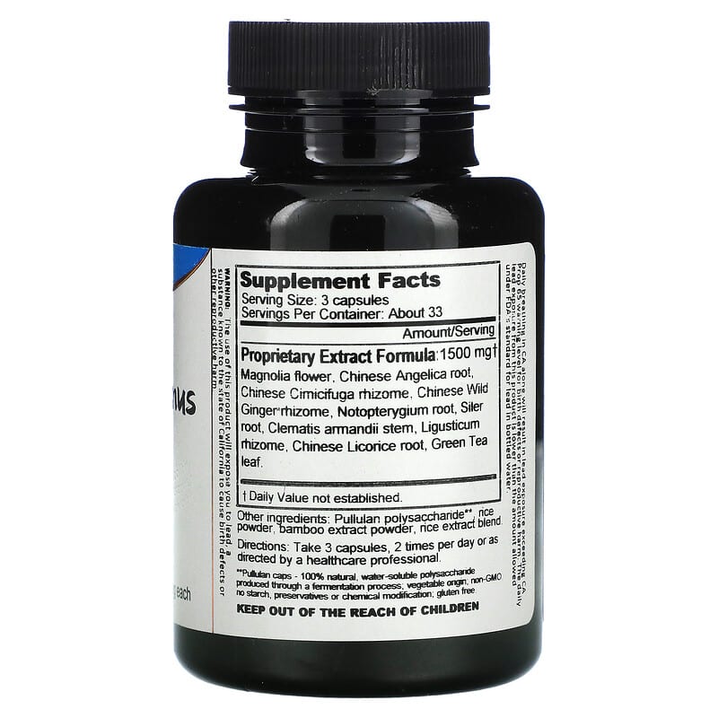 Dragon Herbs ( Ron Teeguarden ), Magnolia Sinus, 500 mg, 100 Vegetarian Capsules 679372002013