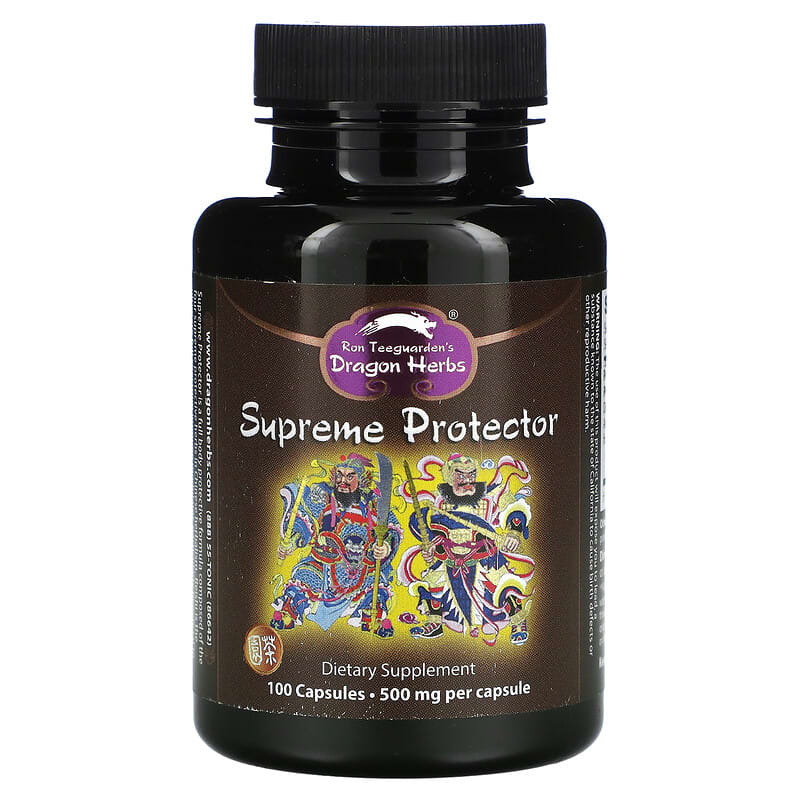 Dragon Herbs (Ron Teeguarden) Supreme Protector 500 mg 100 Capsules 679372001009