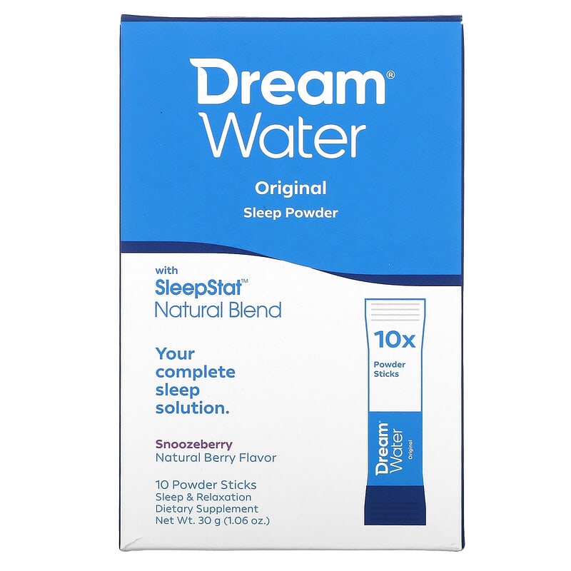 Dream Water Sleep Powder Snoozeberry 10 Sticks 3 g Each 857430002384