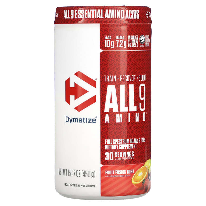 Dymatize ALL9AMINO Fruit Fusion Rush 15.87 (450 g) 705016181001