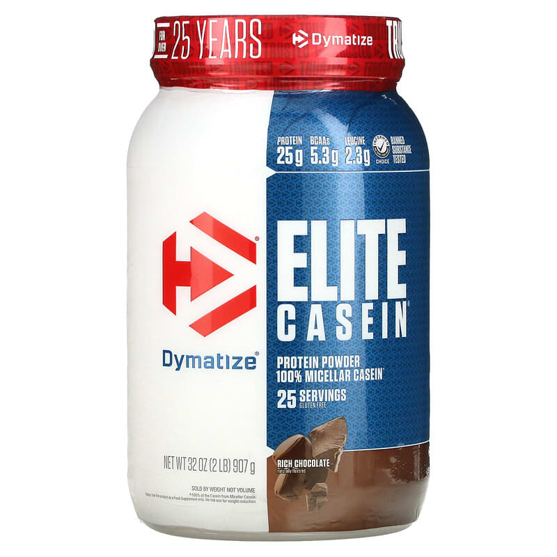 Dymatize Elite Casein Rich Chocolate 2 lb (907 g) 705016226009